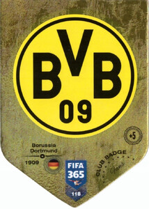 2019 FIFA 365 FANS CLUB BADGE LOGO Borussia Dortmund  #118