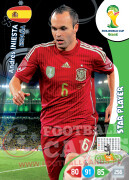 WORLD CUP BRASIL 2014 STAR PLAYER Andrés Iniesta #150