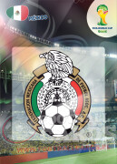 WORLD CUP BRASIL 2014 CLUB BADGE LOGO Mexico #241