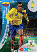 WORLD CUP BRASIL 2014 FAN'S FAVOURITE Antonio Valencia #335