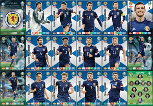 EURO 2020 TEAM Scotland set 18 cards