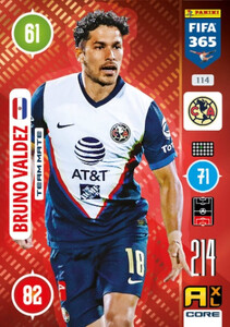 2021 FIFA 365 TEAM MATE Bruno Valdez #114