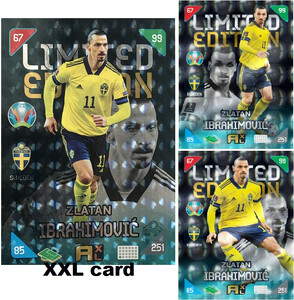2021 Kick Off EURO 2020 - LIMITED (set 3x cards) Zlatan Ibrahimovic