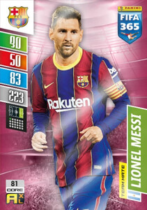 2022 FIFA 365 FC Barcelona TEAM MATE Lionel Messi #81