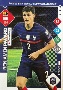Road To FIFA World Cup Qatar 2022 France TEAM MATE Pavard #174