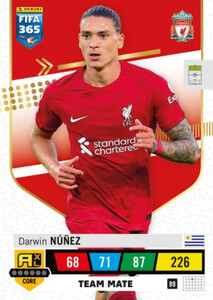 2023 FIFA 365 Liverpool TEAM MATE Núñez #89
