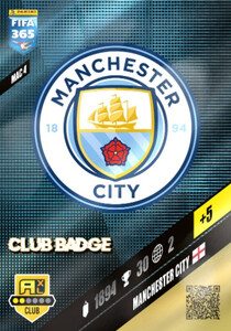2024 FIFA 365 LOGO CLUB BADGE Manchester City  #MAC 4