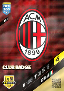 2024 FIFA 365 LOGO CLUB BADGE AC Milan #MIL 4