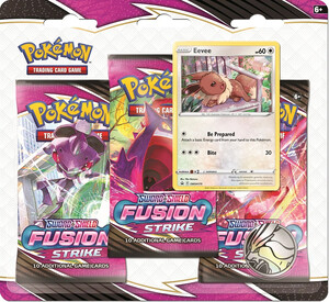 Pokemon TCG: Fusion Strike 3-pack - Eevee