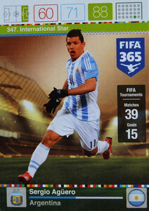 2016 FIFA 365 INTERNATIONAL STAR Sergio Agüero #347