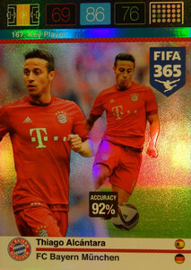 2016 FIFA 365 KEY PLAYER Thiago Alcântara #167