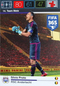 2016 FIFA 365 TEAM MATE RSC ANDERLECHT Silvio Proto #14