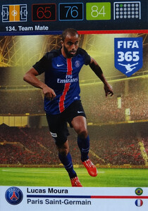 2016 FIFA 365 TEAM MATE PARIS SAINT-GERMAIN Lucas Moura #134