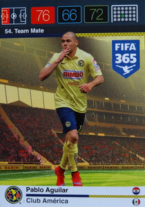 2016 FIFA 365 TEAM MATE CLUB AMERICA 	Pablo Aguilar #54