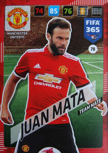 2018 FIFA 365 TEAM MATE Juan Mata #78