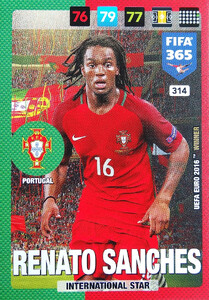 2017 FIFA 365 NATIONAL TEAM Renato Sanches #314