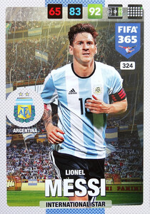 2017 FIFA 365 NATIONAL TEAM Lionel Messi #324