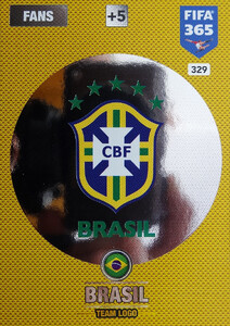 2017 FIFA 365 NATIONAL TEAM LOGO BRAZYLIA #329