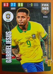 FIFA 365 2020 GOLD Copa America Brasil 2019 WINNER Gabriel Jesus #423