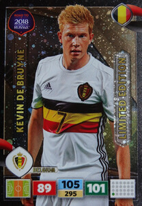 ROAD TO RUSSIA 2018 LIMITED 	Kevin de Bruyne