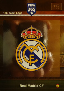 2016 FIFA 365 TEAM LOGO REAL MADRID CF #136