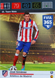 2016 FIFA 365 TEAM MATE ATLETICO de MADRID José Giménez #25