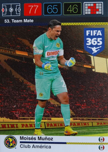 2016 FIFA 365 TEAM MATE CLUB AMERICA Moisés Muñoz #53
