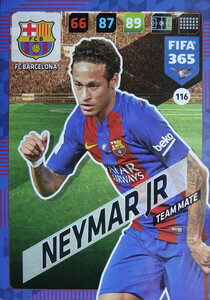2018 FIFA 365 TEAM MATE Neymar Jr. #116