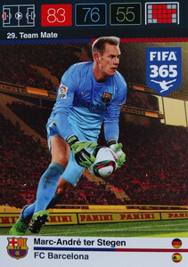 2016 FIFA 365 TEAM MATE FC BARCELONA Marc-André ter Stegen #29